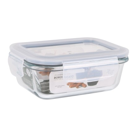 Porta pranzo Ermetico Santa Clara Trasparente Rettangolare 375 ml (12 Unità)