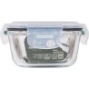 Porta pranzo Ermetico Santa Clara Trasparente Rettangolare 375 ml (12 Unità)
