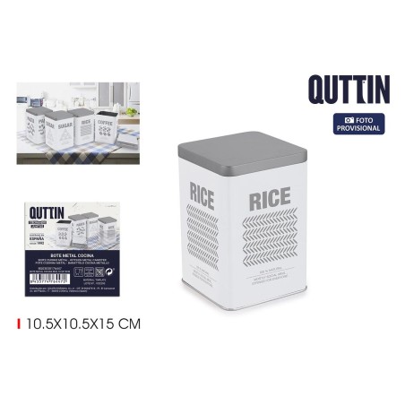 Barattolo in Metallo Quttin RICE (12 Unità)