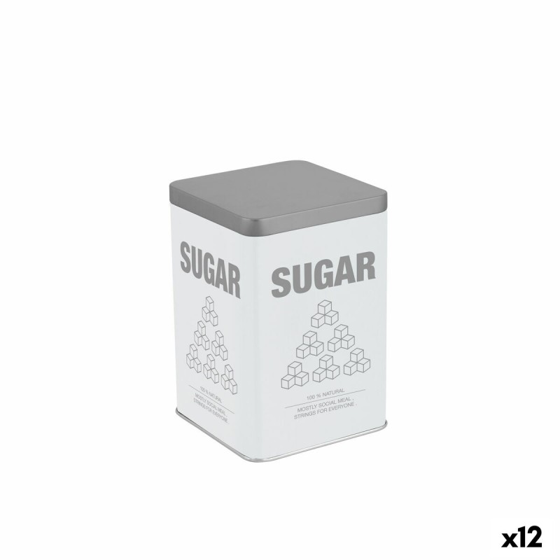 Barattolo in Metallo Quttin SUGAR (12 Unità) Barattolo in Metallo Quttin SUGAR (12 Unità)