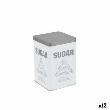 Barattolo in Metallo Quttin SUGAR (12 Unità)