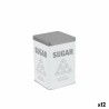 Barattolo in Metallo Quttin SUGAR (12 Unità)