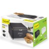 Portapane Feel Maestro MR-1677-AR Bianco/Nero Acciaio inossidabile 34,5 x 16,5 x 25 cm