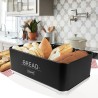 Portapane Feel Maestro MR-1677-AR Bianco/Nero Acciaio inossidabile 34,5 x 16,5 x 25 cm