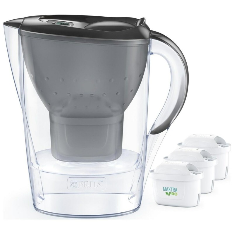 Brocca filtrante Brita Marella +3 Maxtra Pro PP Grigio polipropilene 2,4 L 150 l Brocca filtrante Brita Marella +3 Maxtra Pro PP Grigio polipropilene 2,4 L 150 l