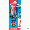 Matite colorate Maped Color' Peps Strong Multicolore 12 Pezzi (12 Unità)
