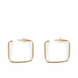 Orecchini Donna Shabama Moore Ottone bagnato in oro 3 cm