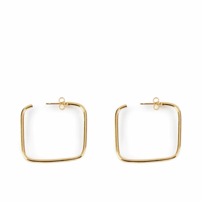 Orecchini Donna Shabama Moore Ottone bagnato in oro 3 cm Orecchini Donna Shabama Moore Ottone bagnato in oro 3 cm
