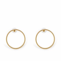 Orecchini Donna Shabama Suri Ottone bagnato in oro 4 cm