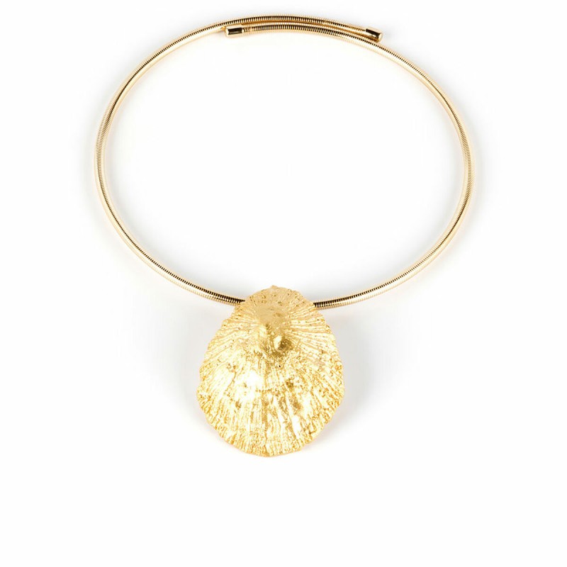 Collana Donna Shabama Calobra Ottone bagnato in oro Elastico Collana Donna Shabama Calobra Ottone bagnato in oro Elastico