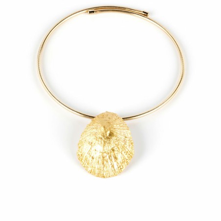 Collana Donna Shabama Calobra Ottone bagnato in oro Elastico