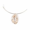 Collana Donna Shabama Mississippi Luxe Ottone Bagno di flash oro Perline 13 cm