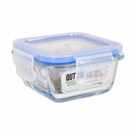 Porta pranzo Ermetico Quttin Quadrato 140 ml (12 Unità)