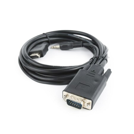 Adattatore VGA con HDMI con Audio GEMBIRD A-HDMI-VGA-03-6 Nero 1,8 m