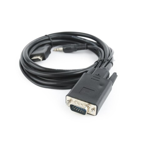 Adattatore VGA con HDMI con Audio GEMBIRD A-HDMI-VGA-03-10 Nero 3 m