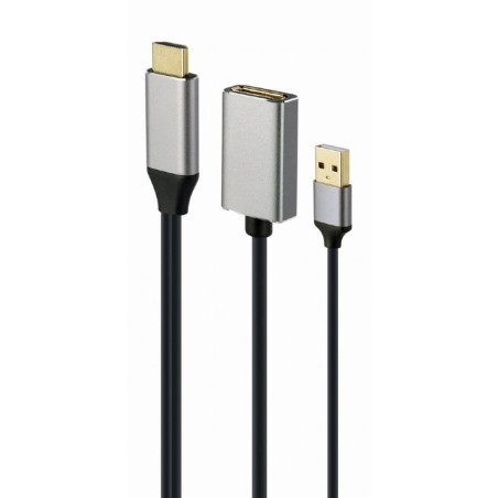 Adattatore DisplayPort con HDMI GEMBIRD A-HDMIM-DPF-02 Nero 4K Ultra HD (1 Unità)