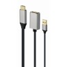 Adattatore DisplayPort con HDMI GEMBIRD A-HDMIM-DPF-02 Nero 4K Ultra HD (1 Unità)