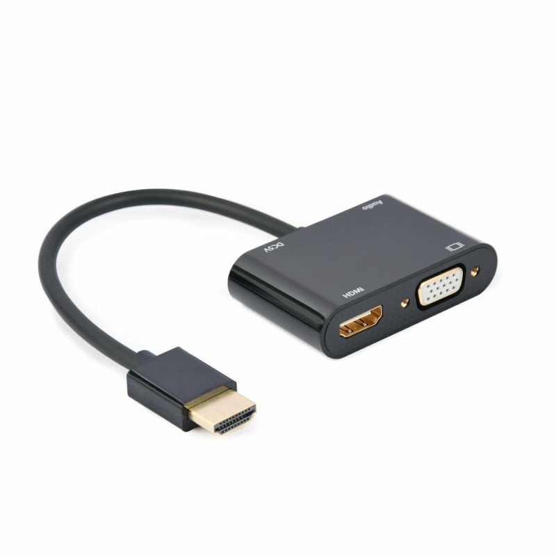 Adattatore HDMI con VGA GEMBIRD A-HDMIM-HDMIFVGAF-01 (1 Unità) Adattatore HDMI con VGA GEMBIRD A-HDMIM-HDMIFVGAF-01 (1 Unità)