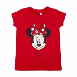 Maglia a Maniche Corte per Bambini Minnie Mouse Rosso
