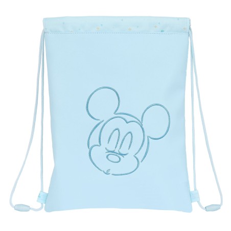 Zainetto con Cordini Mickey Mouse Baby Azzurro Chiaro 26 x 34 cm