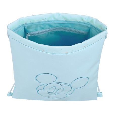 Zainetto con Cordini Mickey Mouse Baby Azzurro Chiaro 26 x 34 cm