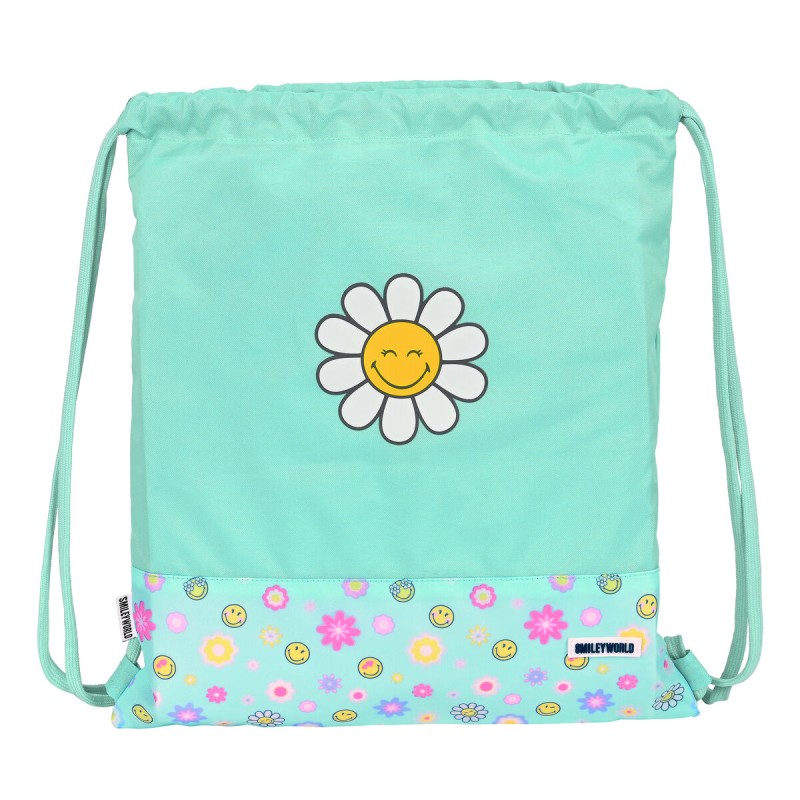 Zainetto con Cordini Smiley Summer Fun 35 x 40 x 1 cm Zainetto con Cordini Smiley Summer Fun 35 x 40 x 1 cm