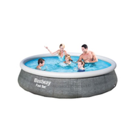 Bestway Piscina Gonfiabile Adulto Aro Ratan con Depuratore 396x84 cm Giardino 57376