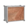 Portabottiglie Home ESPRIT Grigio Blu cielo 77 x 41 x 64 cm