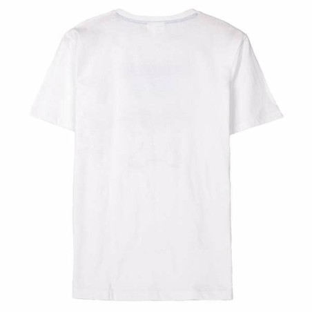 Maglia a Maniche Corte Uomo Stitch Bianco
