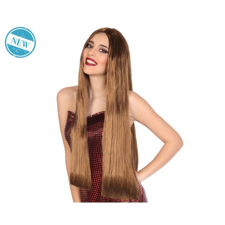 Parrucca Castano 80 cm