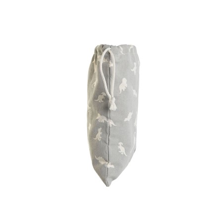 Zaino a Sacca per Bambini DKD Home Decor Bianco Grigio 24 x 2 x 26 cm (2 Unità)