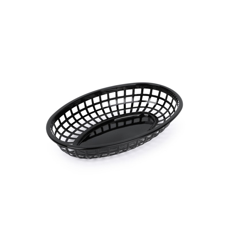 Cestino per il Pane Nero Plastica Ovale 24 x 15 x 4,5 cm (36 Unità) Cestino per il Pane Nero Plastica Ovale 24 x 15 x 4,5 cm (36 Unità)
