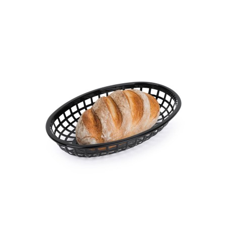 Cestino per il Pane Nero Plastica Ovale 24 x 15 x 4,5 cm (36 Unità)