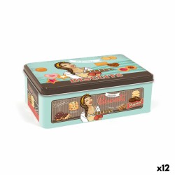 Barattolo in Metallo Quttin BISCUITS (12 Unità)