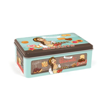 Barattolo in Metallo Quttin BISCUITS (12 Unità)