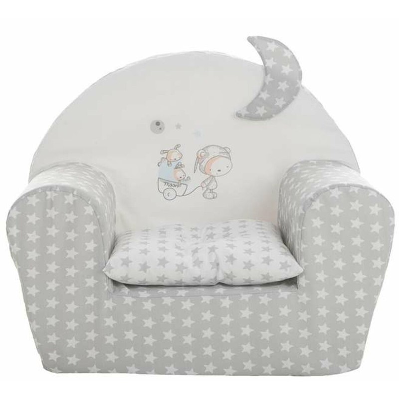 Poltrona per Bambini Stars 44 x 34 x 53 cm Grigio Poltrona per Bambini Stars 44 x 34 x 53 cm Grigio