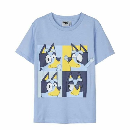 Maglia a Maniche Corte per Bambini Bluey Azzurro Chiaro 3 Anni