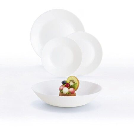 Set di Stoviglie Luminarc 12004 Bianco Vetro 18 Pezzi
