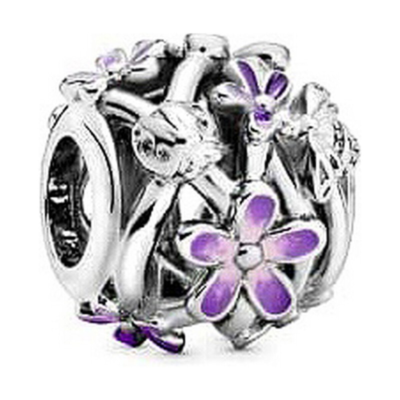 Perlina Donna Pandora OPENWORK PURPLE DAISY Argentato Viola Perlina Donna Pandora OPENWORK PURPLE DAISY Argentato Viola