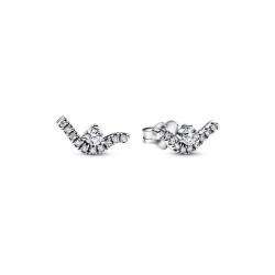 Orecchini Donna Pandora SPARKLING WAVE Argento puro 925