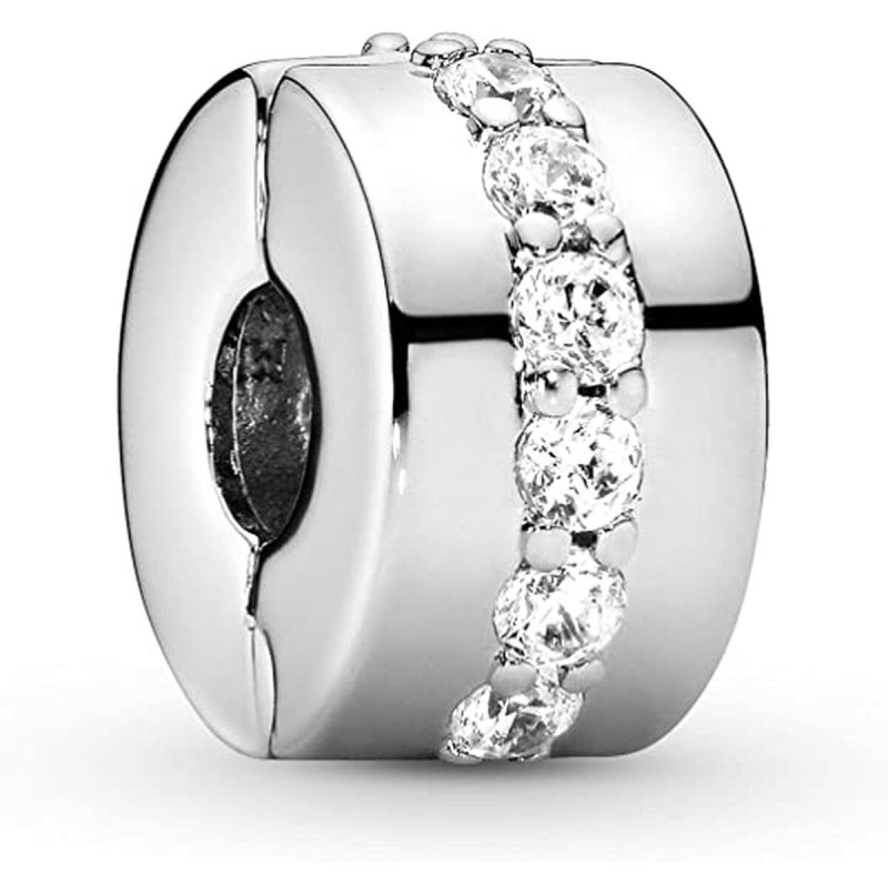 Charm da Donna Pandora CLEAR SPARKLING ROW CLIP Charm da Donna Pandora CLEAR SPARKLING ROW CLIP