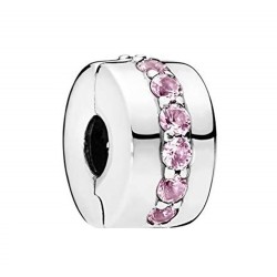Charm da Donna Pandora PINK SPARKLING ROW CLIP