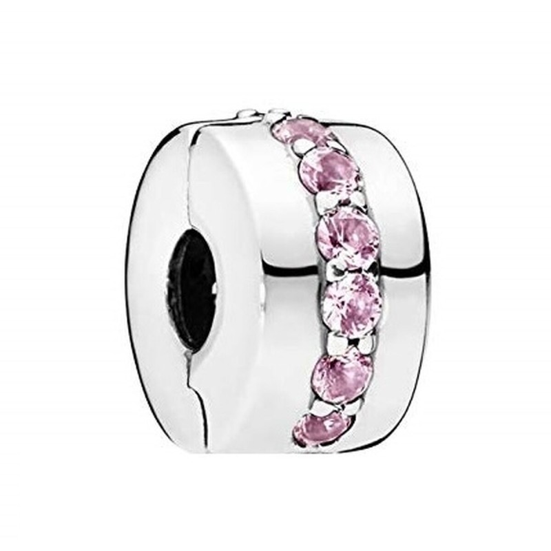 Charm da Donna Pandora PINK SPARKLING ROW CLIP Charm da Donna Pandora PINK SPARKLING ROW CLIP