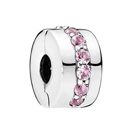 Charm da Donna Pandora PINK SPARKLING ROW CLIP