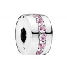 Charm da Donna Pandora PINK SPARKLING ROW CLIP