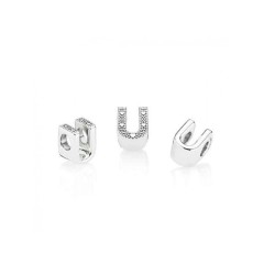 Perlina Donna Pandora LETTER T SILVER Argentato