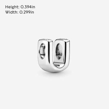 Perlina Donna Pandora LETTER T SILVER Argentato
