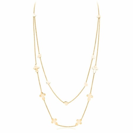 Collana Donna Amen CROCI CUORI DOPPIA