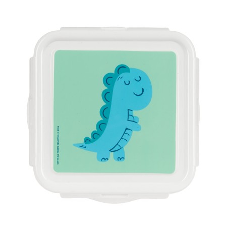 Porta pranzo Safta Dino Verde 13 x 7.5 x 13 cm