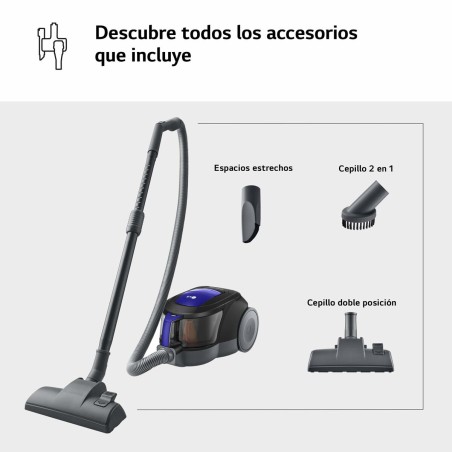 Aspirapolvere senza Sacchetto LG VK8506NHAG Rosso 650 W